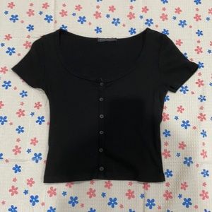 brandy melville black zelly top